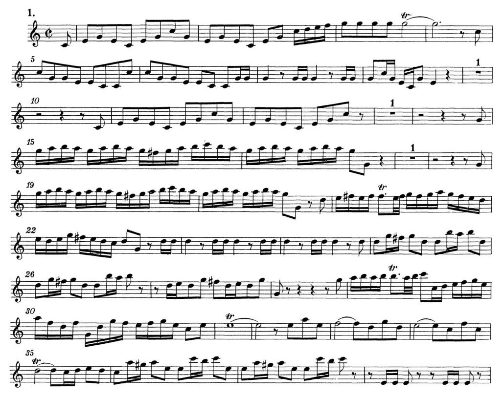 Bach_Brandenburg orchestra audition excerpt Trumpet 1