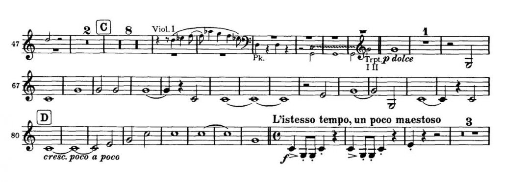 Brahms_Academic Festival orchesta audition excerpts Trumpet 3