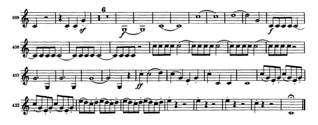 Brahms_Symphony 2 orchestra audition excerpt Trumpet 3b