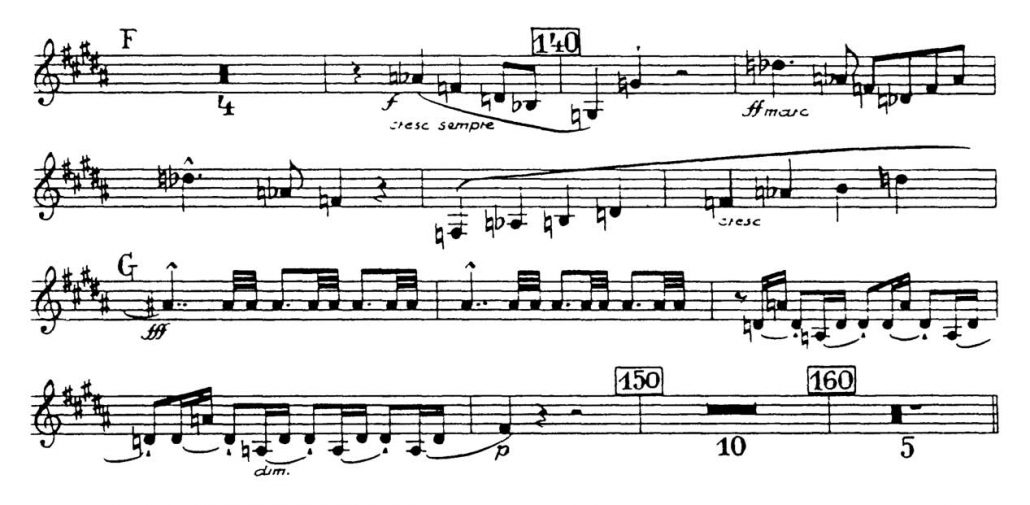 Bruckner_Symphony 7 orchestra audition excerpt Trumpet 2b