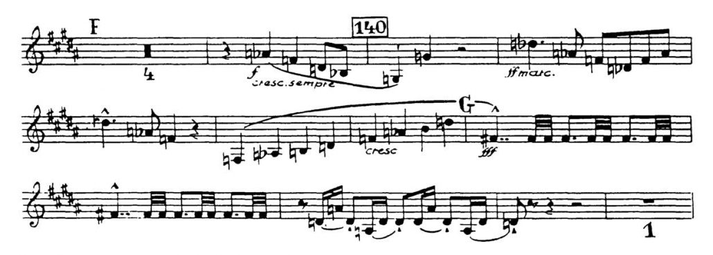Bruckner_Symphony 7 orchestra audition excerpt Trumpet 2c