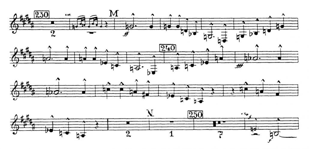 Bruckner_Symphony 7 orchestra audition excerpt Trumpet 3b