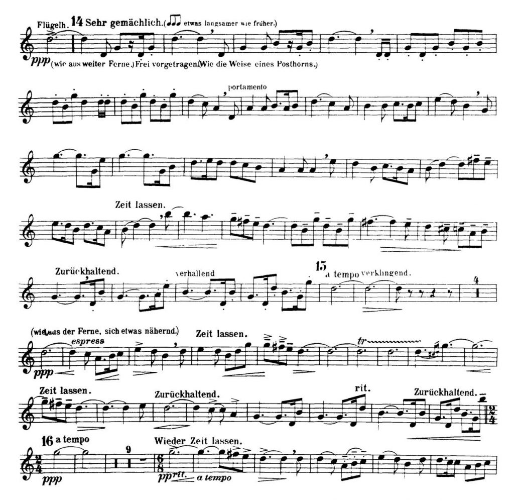 Mahler_Symphony 3_Flugelhorn orchestra audition excerpts_Trumpet 1a