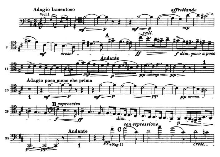 Bassoon Tchaikovsky Symphony No. 6 (2 Excerpts) Orchestra Excerpts