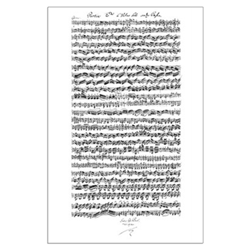 J.S. Bach Chaconne Manuscript – Poster or Framed – Orchestra Excerpts