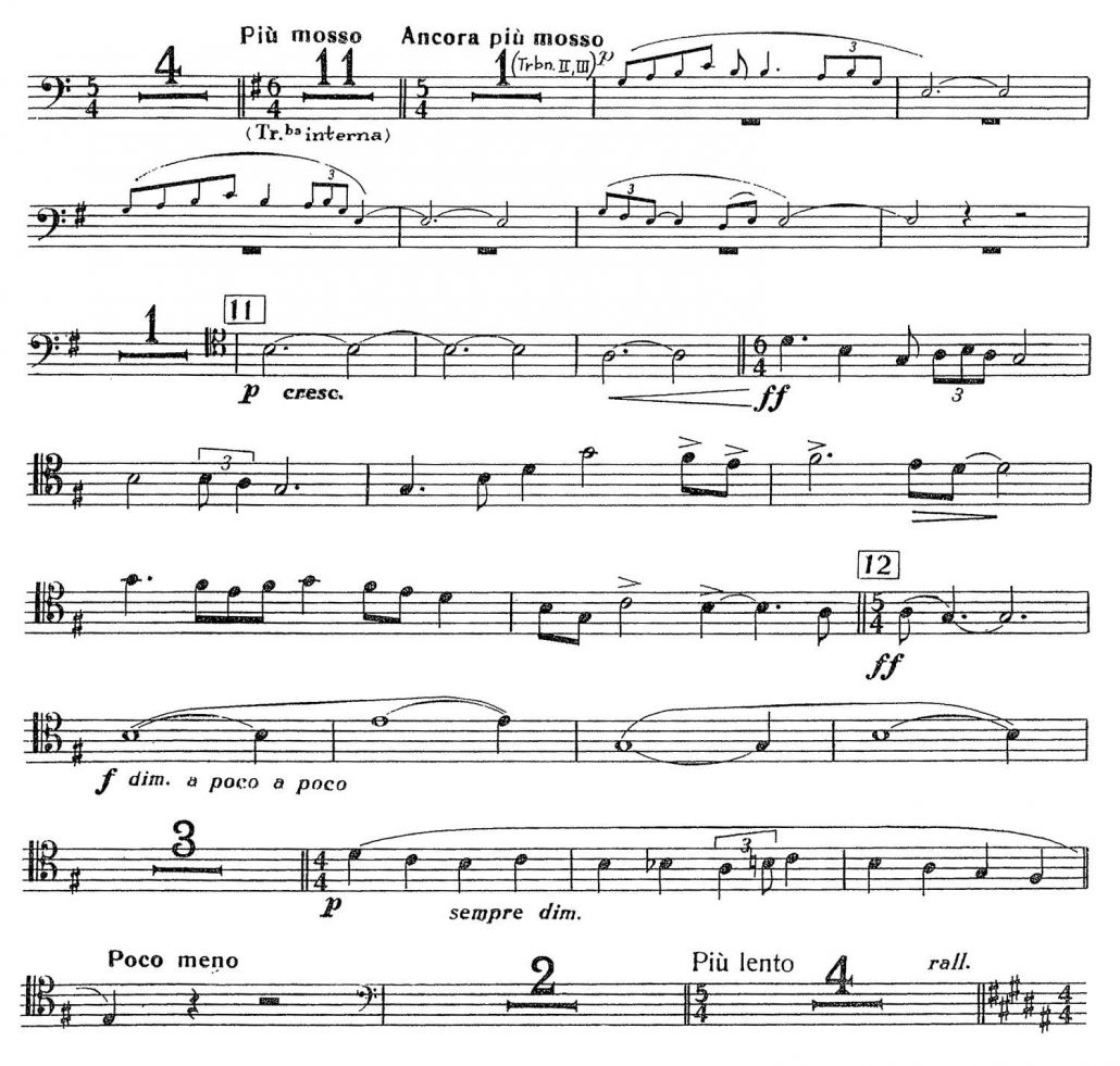 Trombone Respighi Pines of Rome, (2 Excerpts) Orchestra Excerpts